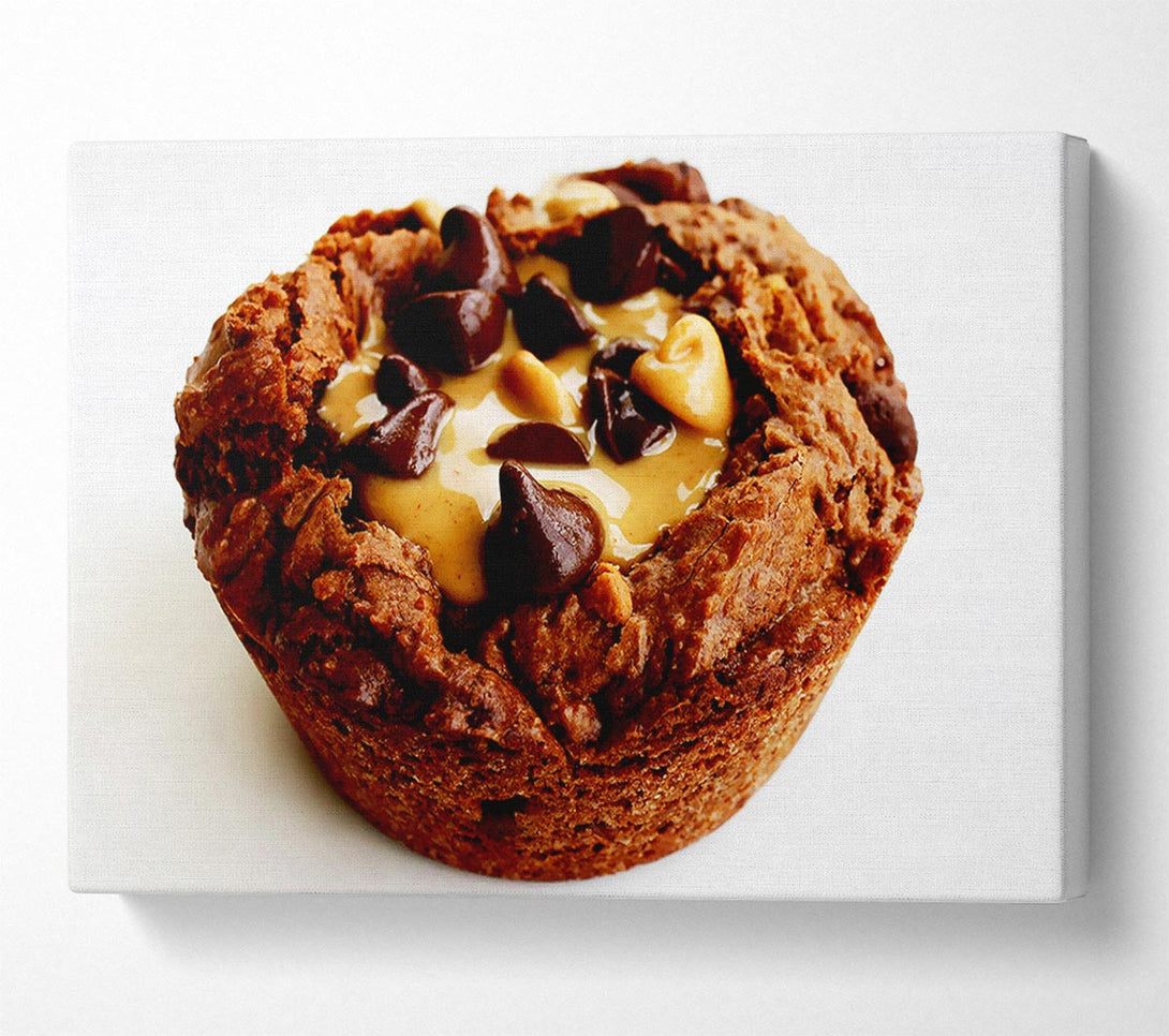  A Canvas Print of Chocolate Caramel Muffin Canvas Wall Art