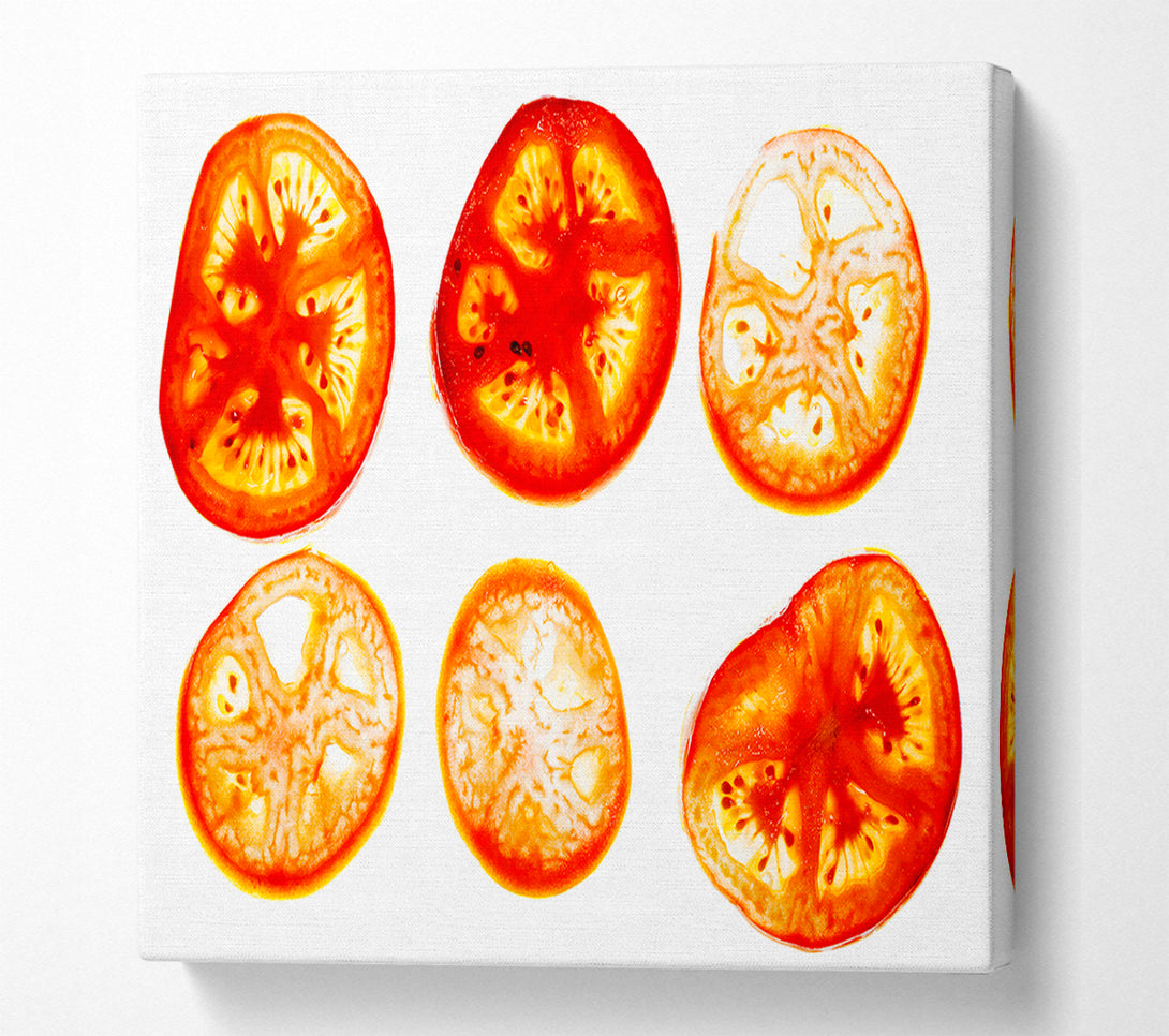  A Canvas Print of Tomato Slices Canvas Wall Art