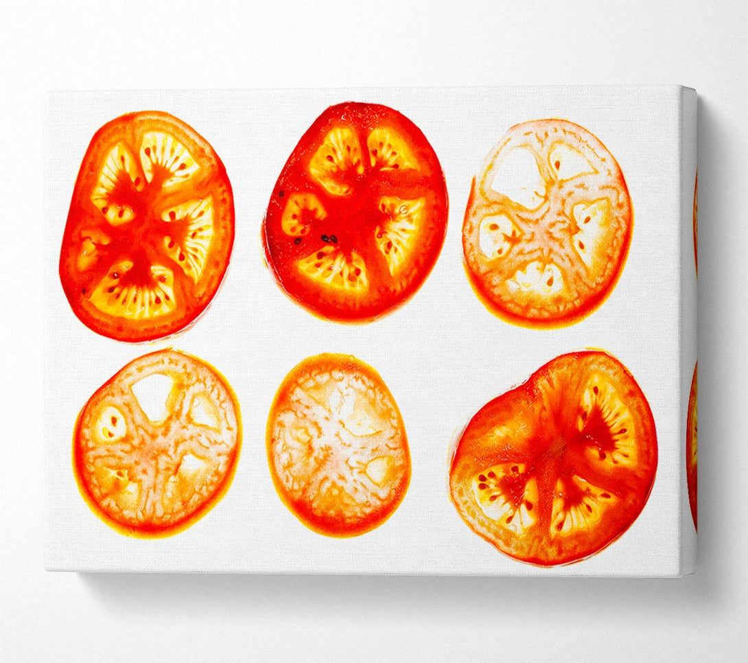  A Canvas Print of Tomato Slices Canvas Wall Art