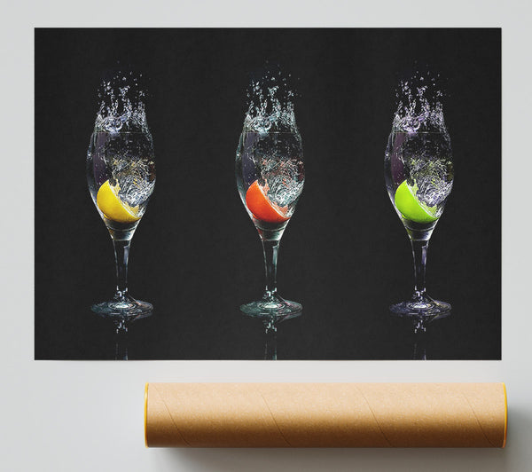 Fruit Cocktail Slash Poster