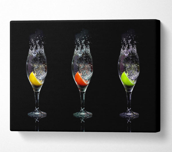  A Canvas Print of Fruit Cocktail Slash Canvas Wall Art