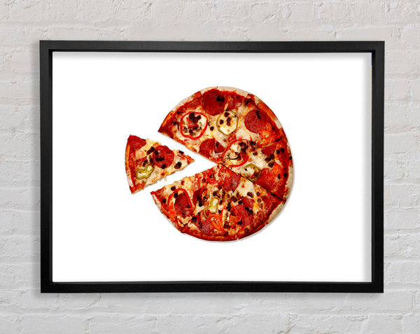 Pizza Share Framed Print