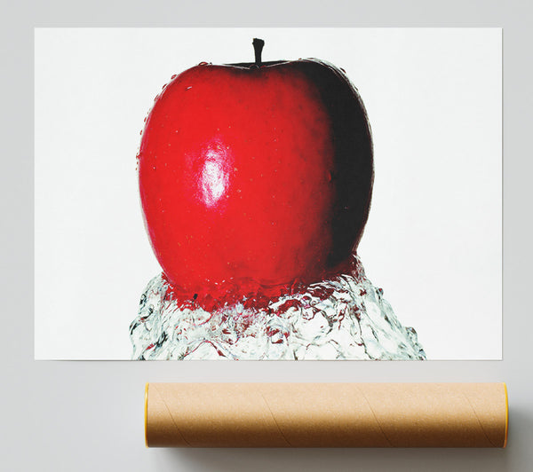 Red Apple Wave Giclee Print