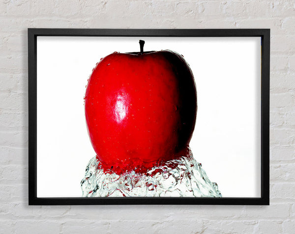 Red Apple Wave Framed Print