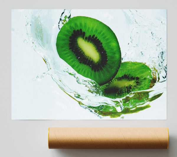 Kiwi Splash Giclee Print