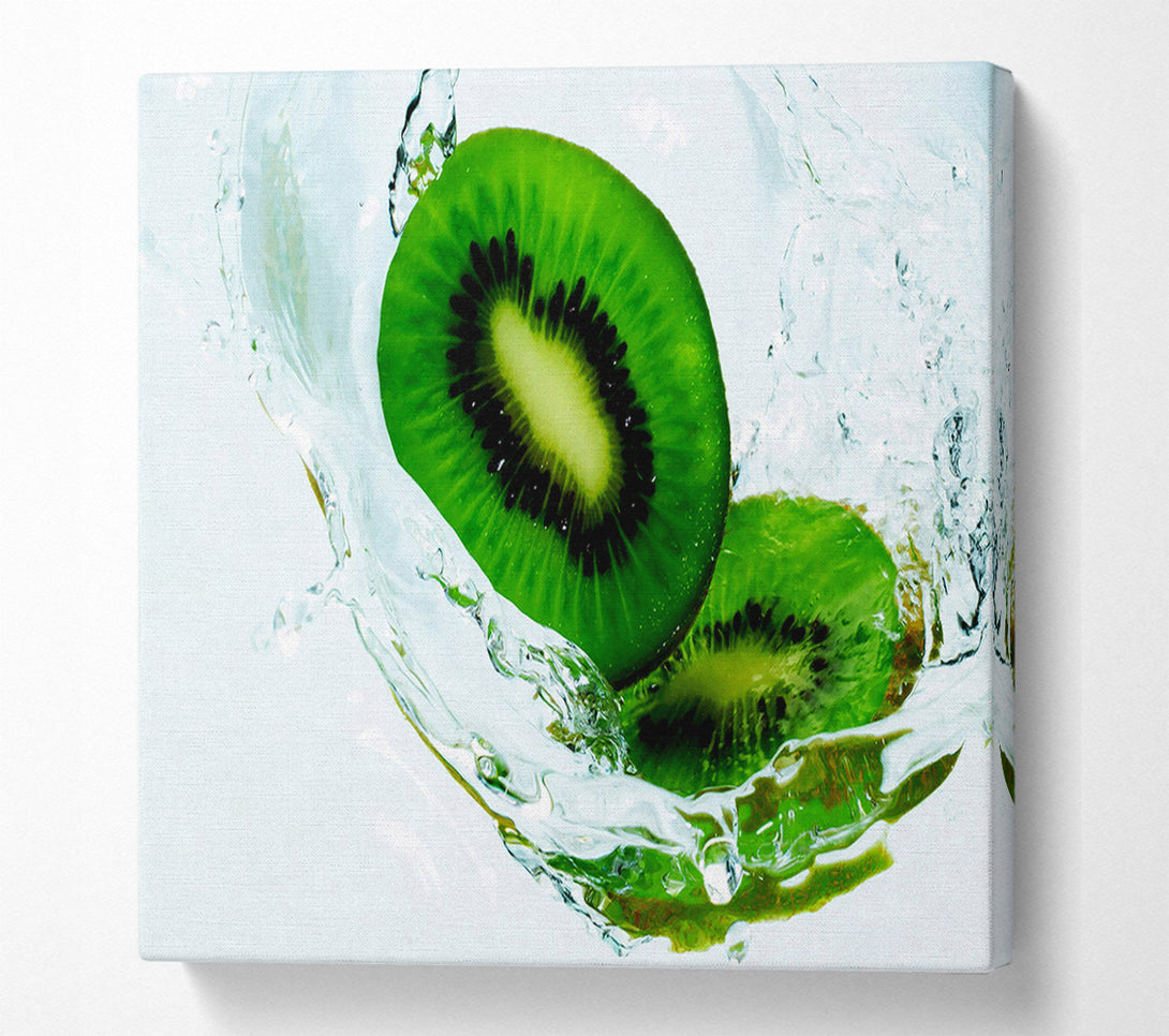  A Canvas Print of Kiwi Splash Canvas Print