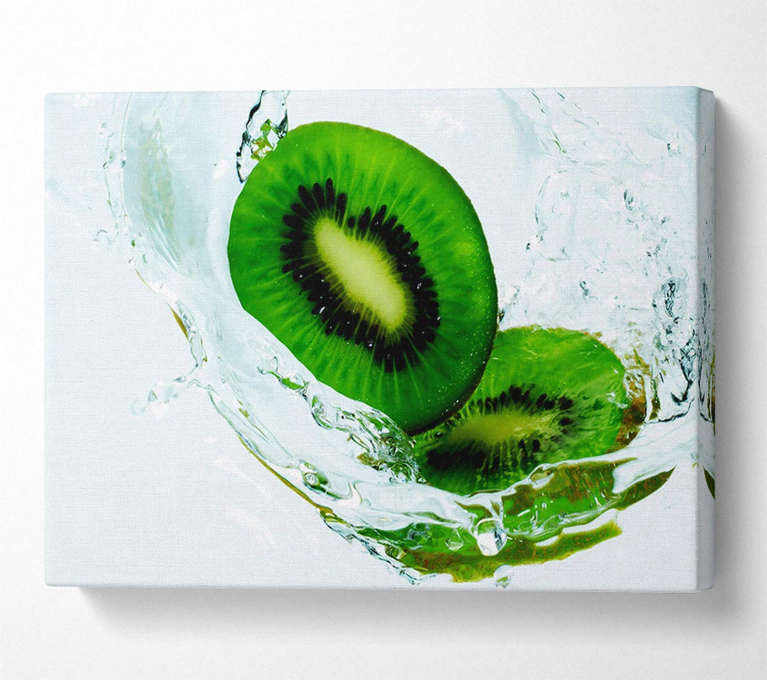  A Canvas Print of Kiwi Splash Canvas Print