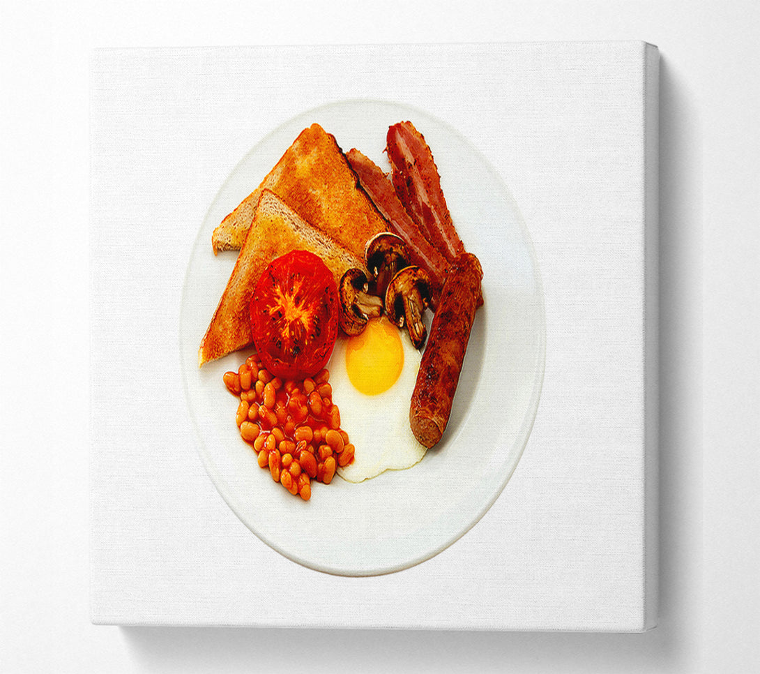  A Canvas Print of Full English Fry-Up Canvas Art