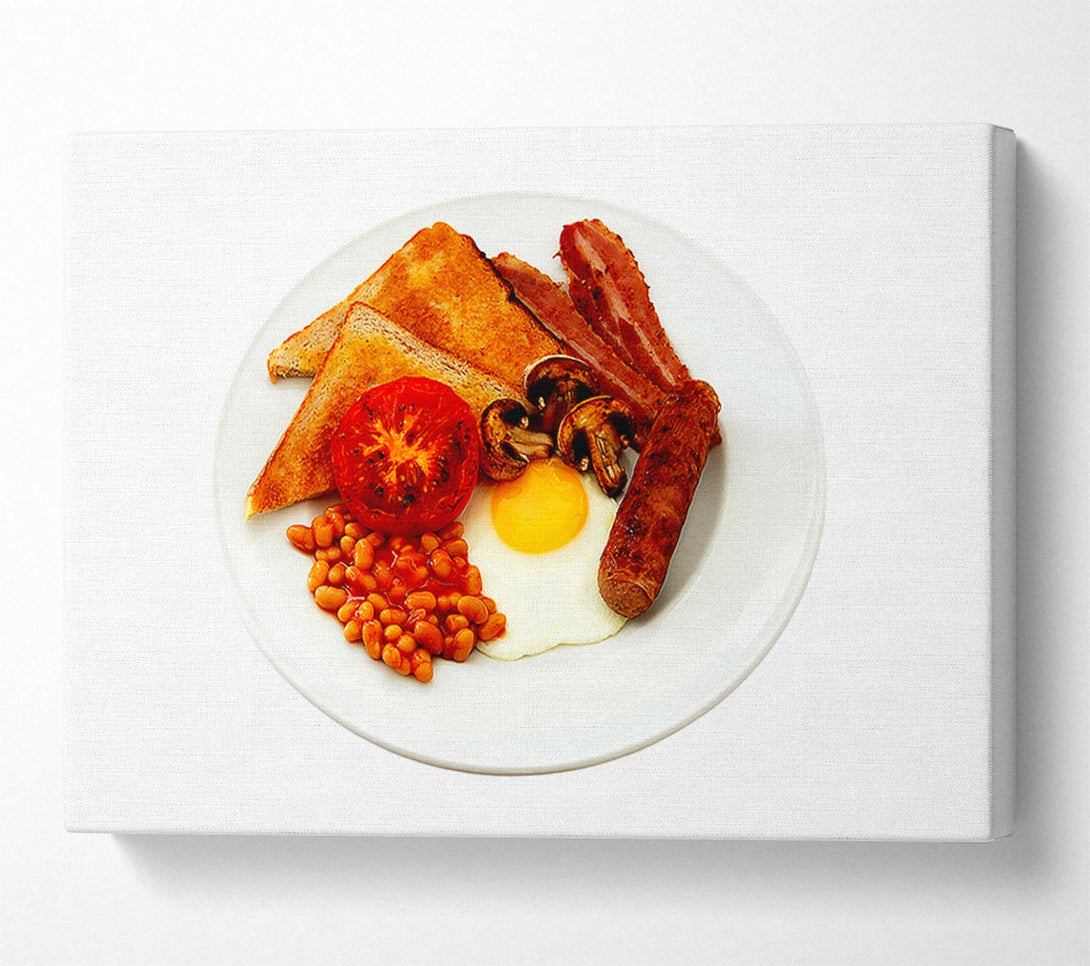  A Canvas Print of Full English Fry-Up Canvas Art