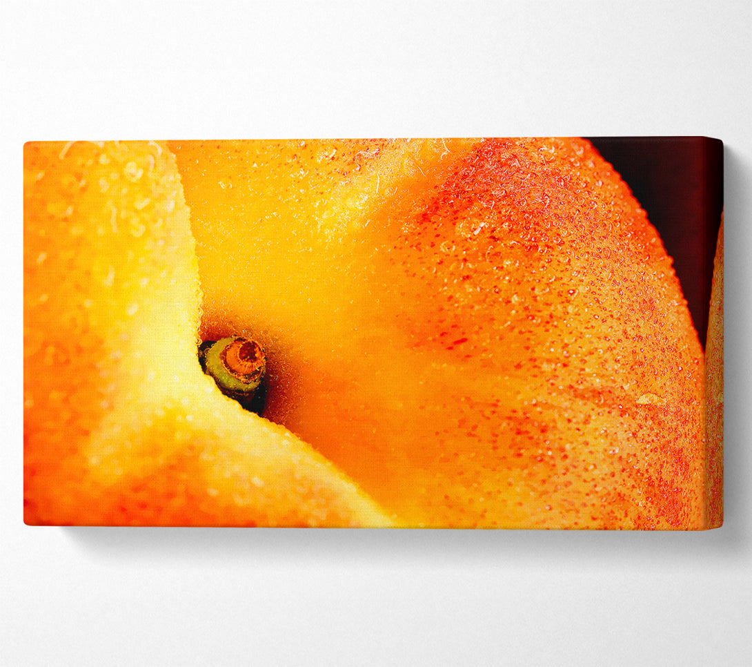  A Canvas Print of Peach Close-Up Canvas Print