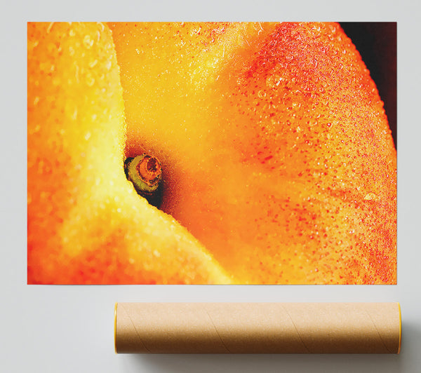 Peach Close-Up Poster