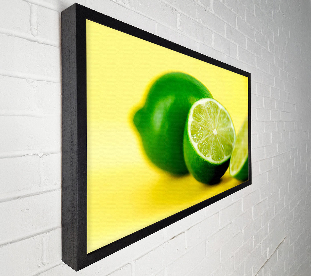  A Canvas Print of Lime Halves Canvas Print