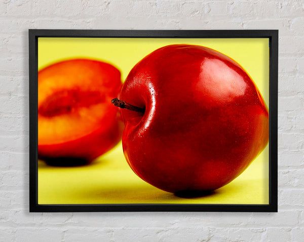 Stunning Red Peach Framed Print