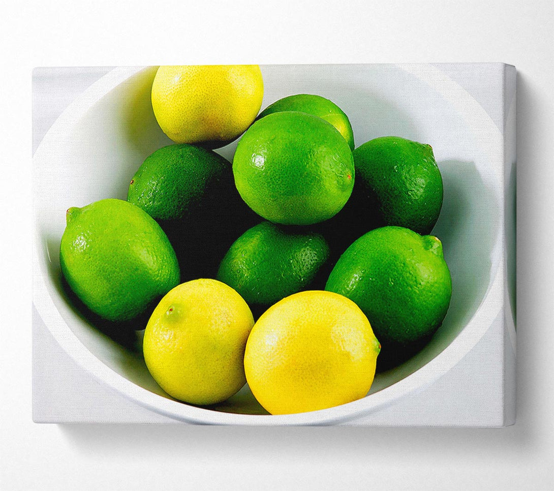  A Canvas Print of Lemon And Limes Canvas Wall Art
