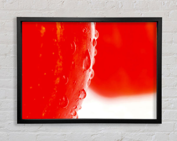 Red Apple Close-Up Framed Print