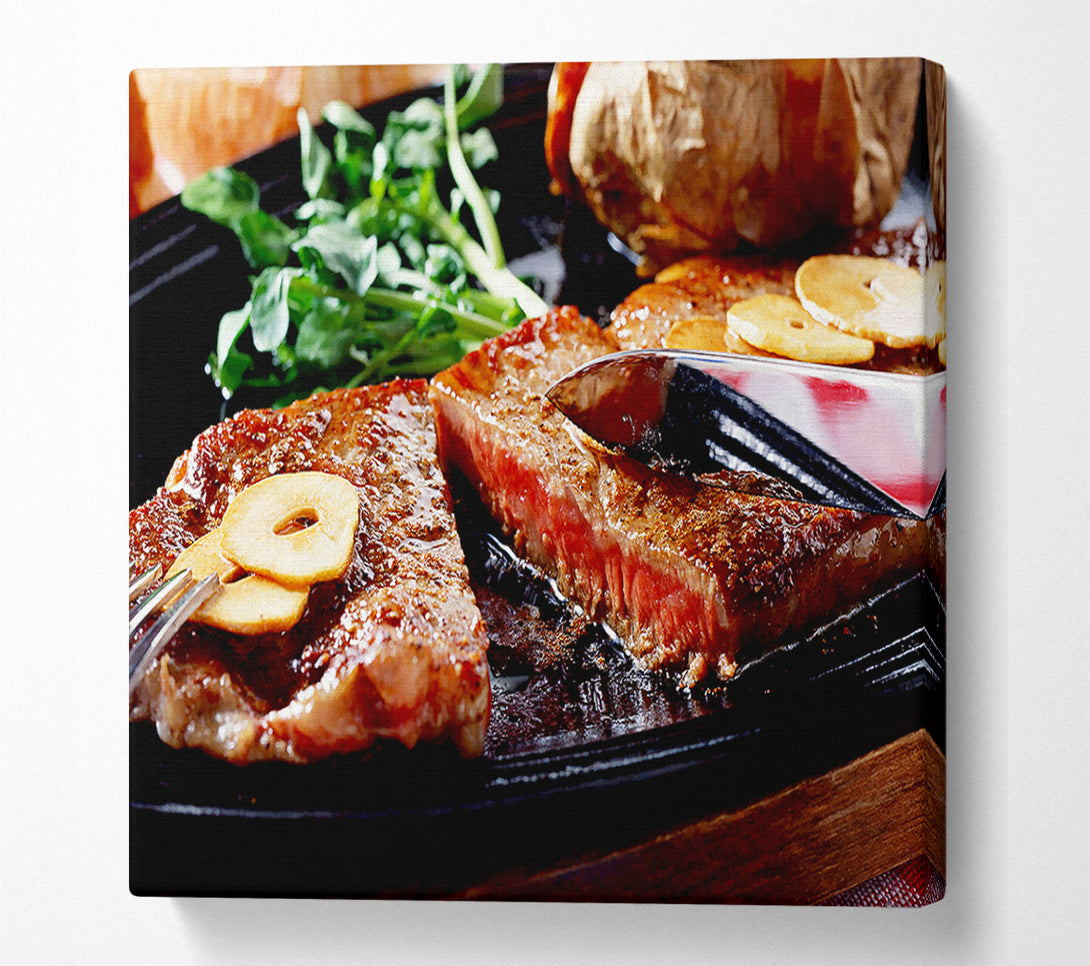  A Canvas Print of Steak Dinner Canvas Print
