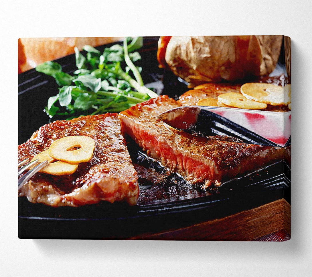  A Canvas Print of Steak Dinner Canvas Print