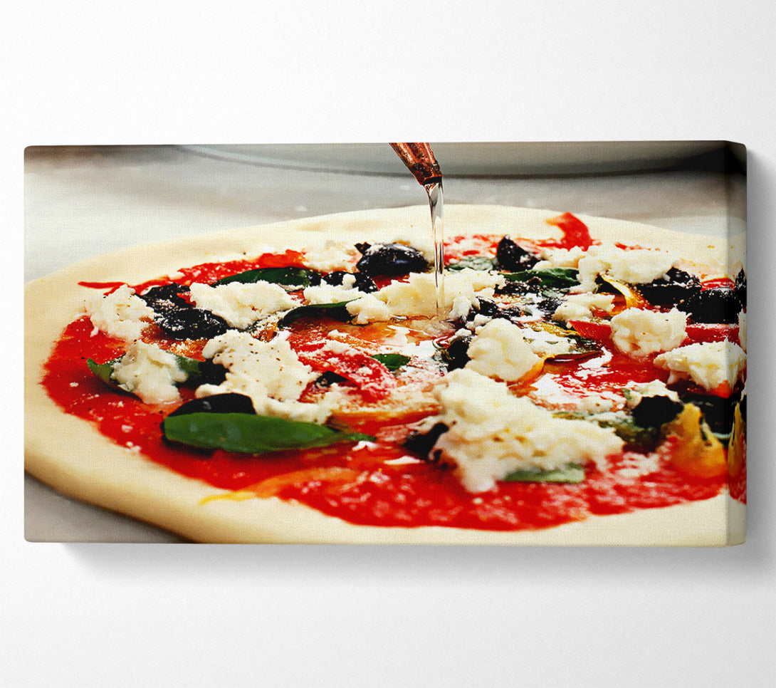  A Canvas Print of Italian Pizza Canvas Wall Art