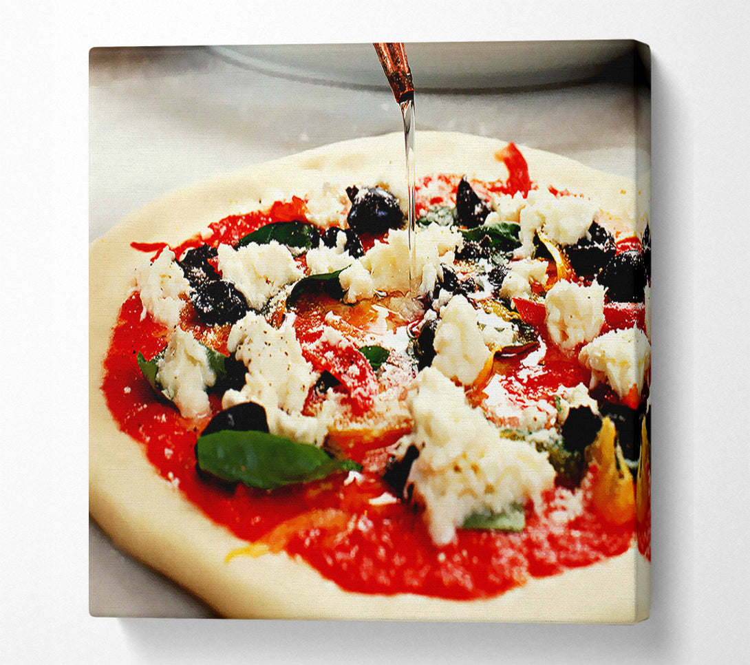  A Canvas Print of Italian Pizza Canvas Wall Art