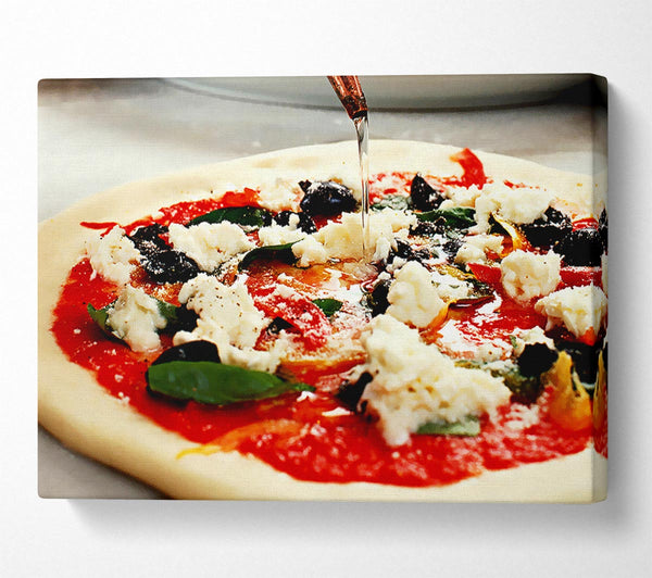  A Canvas Print of Italian Pizza Canvas Wall Art