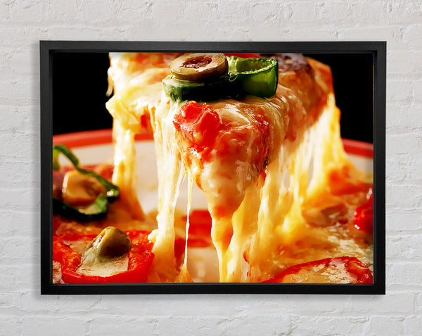 Pizza Offering Framed Print
