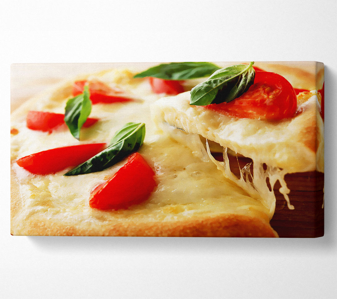  A Canvas Print of Cheese And Tomato Pizza Canvas Wall Art