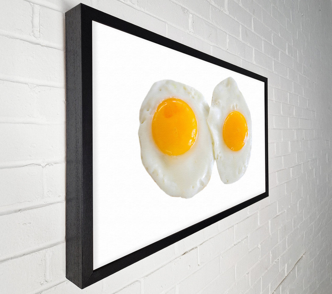  A Canvas Print of Double Fried Eggs Canvas Print