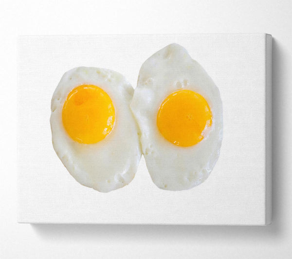  A Canvas Print of Double Fried Eggs Canvas Print