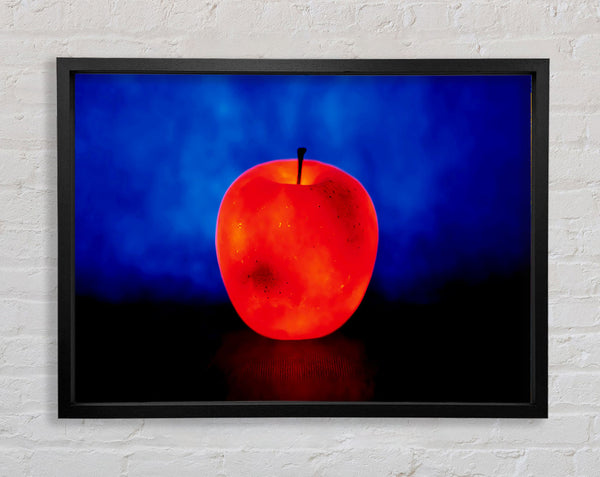 Red Apple Glow Framed Print