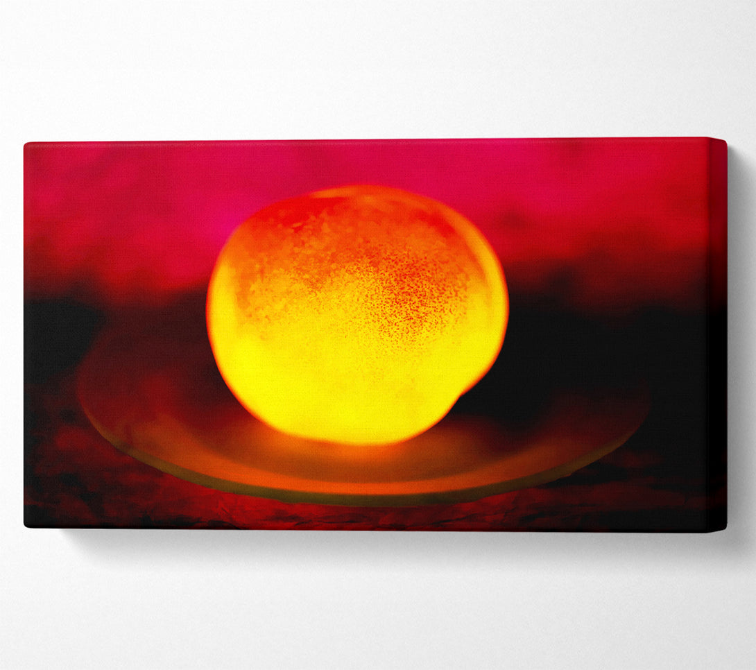  A Canvas Print of Peach Glow Canvas Art