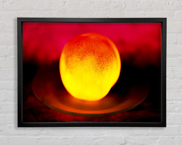 Peach Glow Framed Print