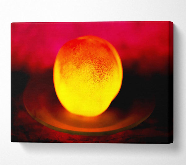  A Canvas Print of Peach Glow Canvas Art