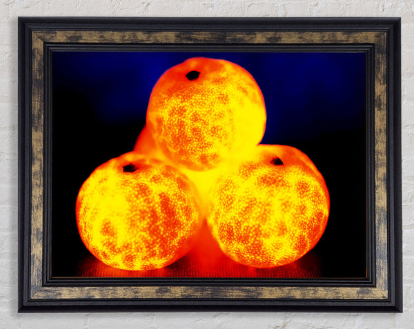 Orange Glow Framed Print