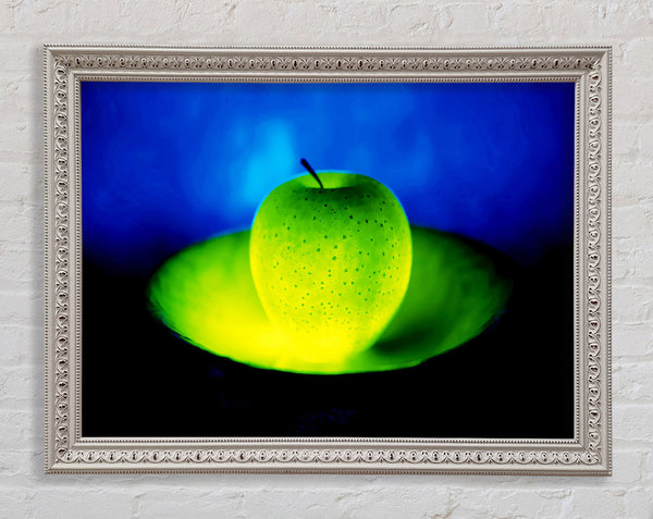 Green Apple Glow Framed Print