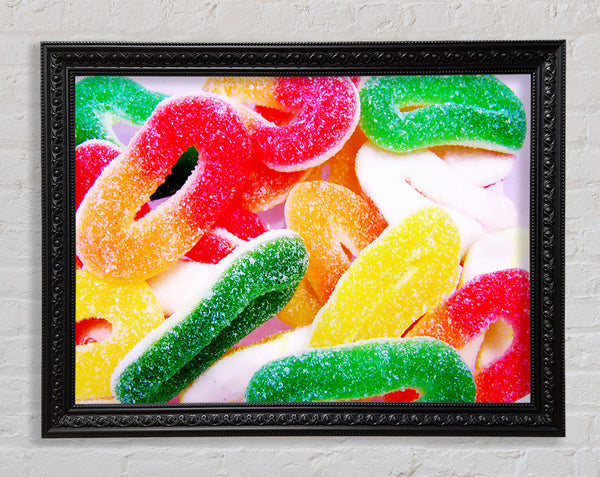 Fizzy Sweets Framed Print