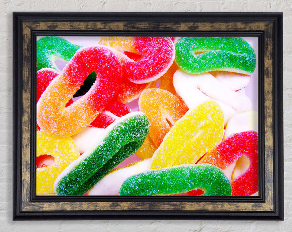 Fizzy Sweets Framed Print