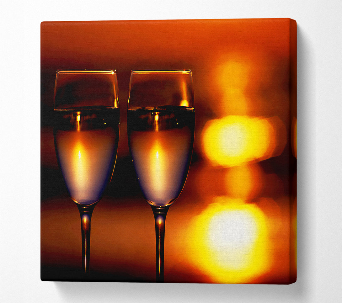  A Canvas Print of Sunset Wine Lovers Canvas Wall Art