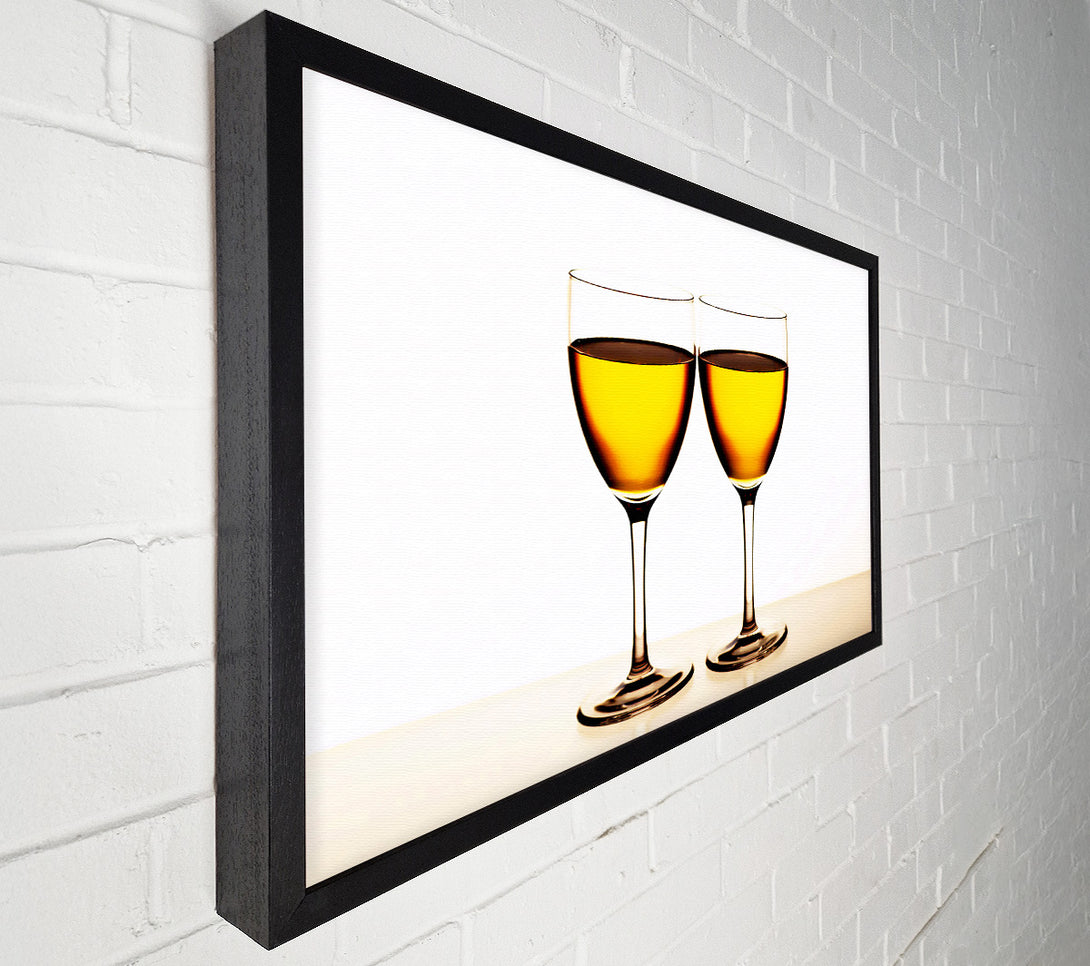  A Canvas Print of White Wine Duo Canvas Print