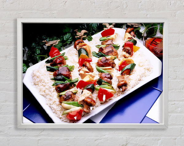 Kebab Platter Framed Print