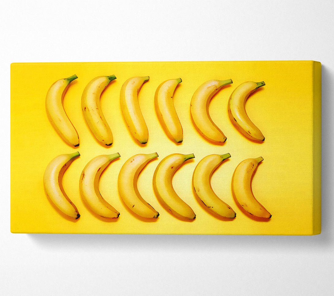  A Canvas Print of Banana Line-Up Canvas Wall Art