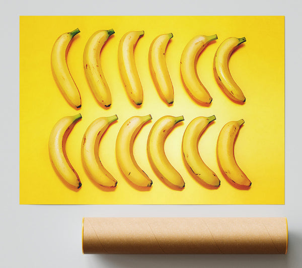 Banana Line-Up Giclee Print