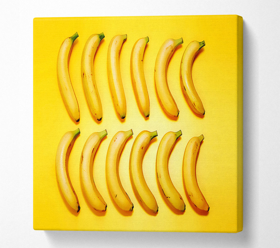  A Canvas Print of Banana Line-Up Canvas Wall Art