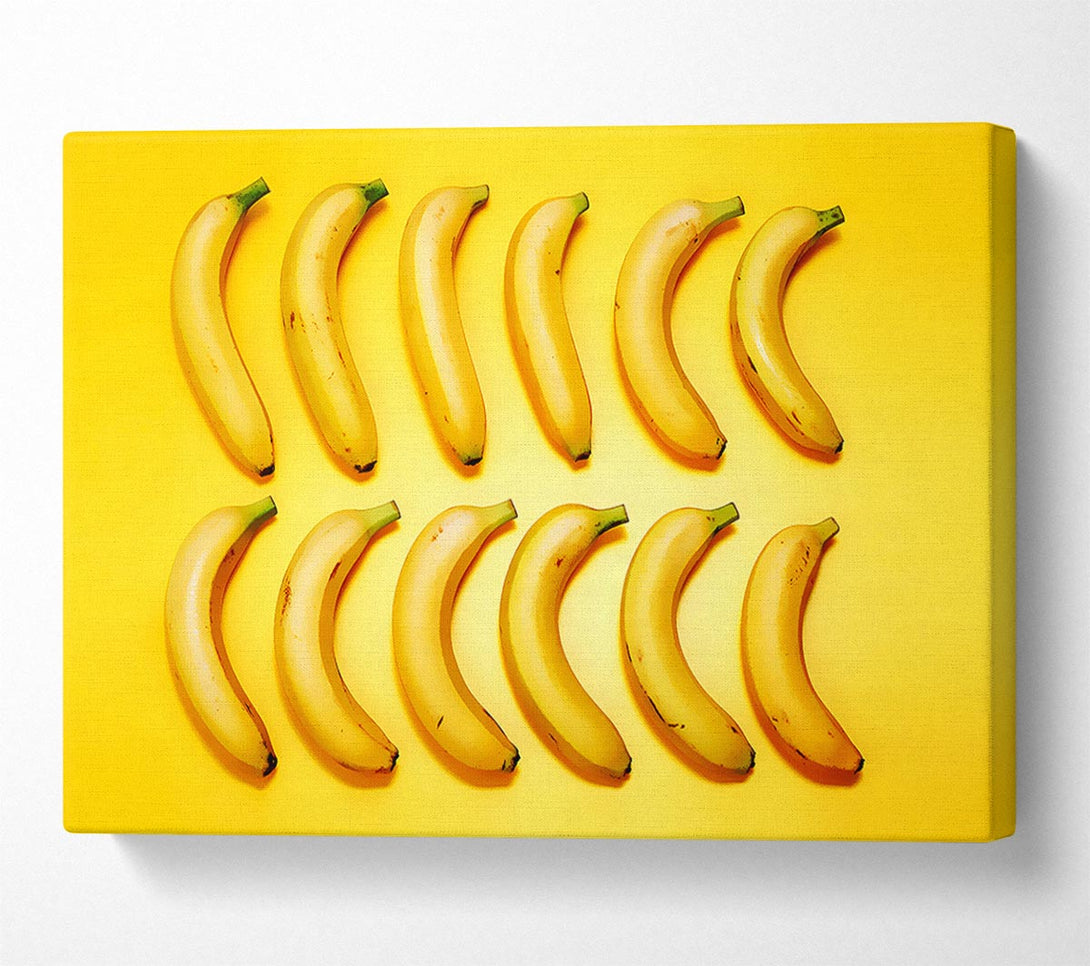  A Canvas Print of Banana Line-Up Canvas Wall Art