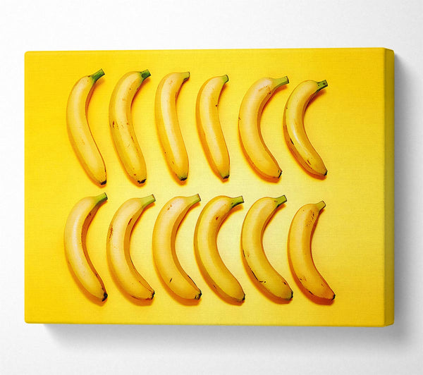 A Canvas Print of Banana Line-Up Canvas Wall Art