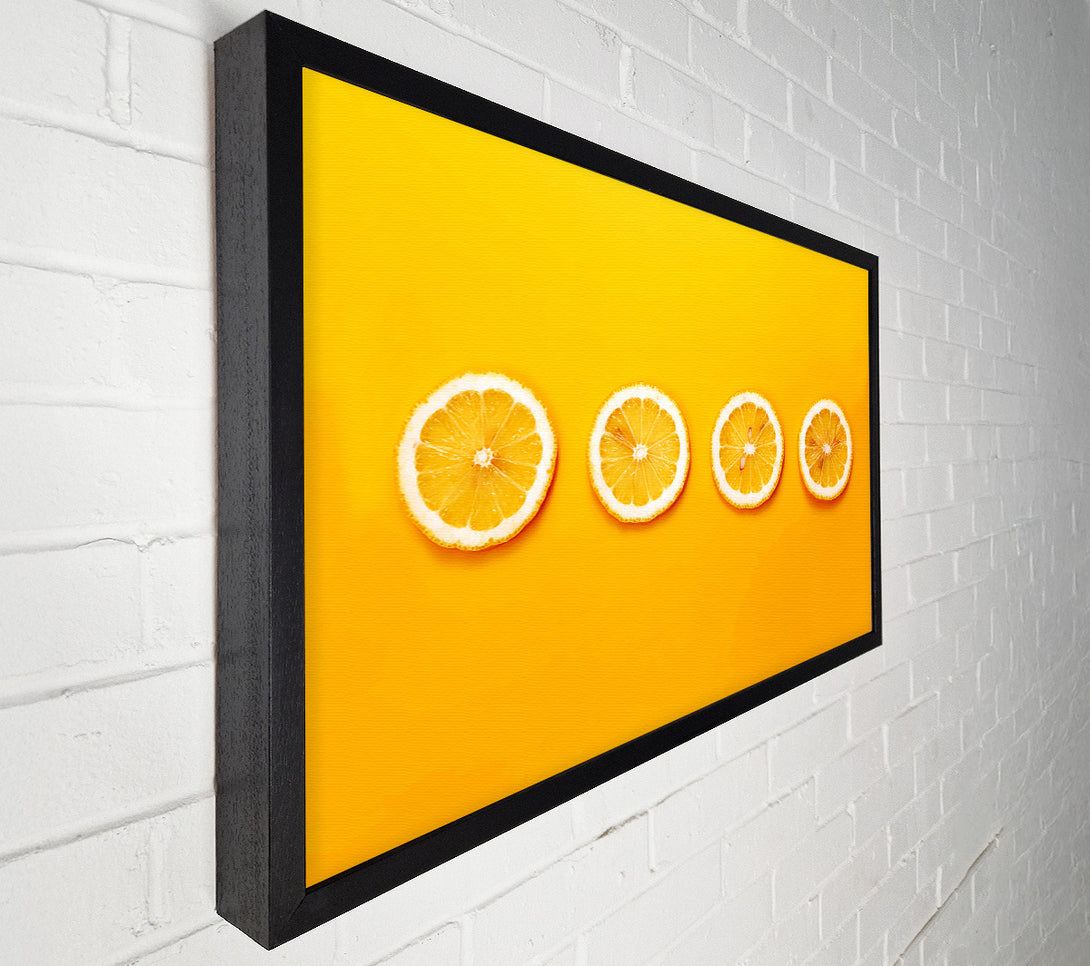  A Canvas Print of Lemon Slices Canvas Print