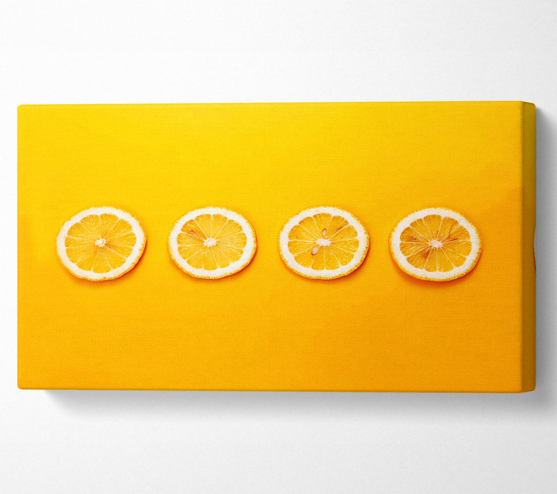  A Canvas Print of Lemon Slices Canvas Print