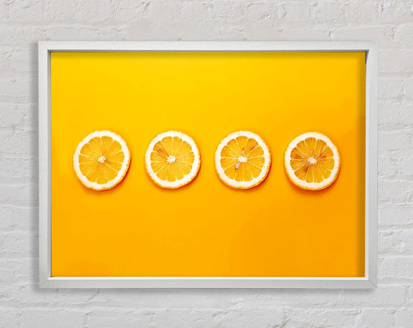 Lemon Slices Framed Print