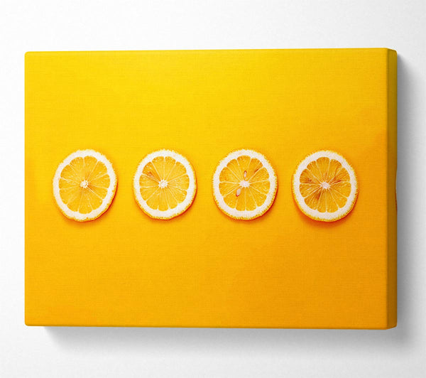  A Canvas Print of Lemon Slices Canvas Print