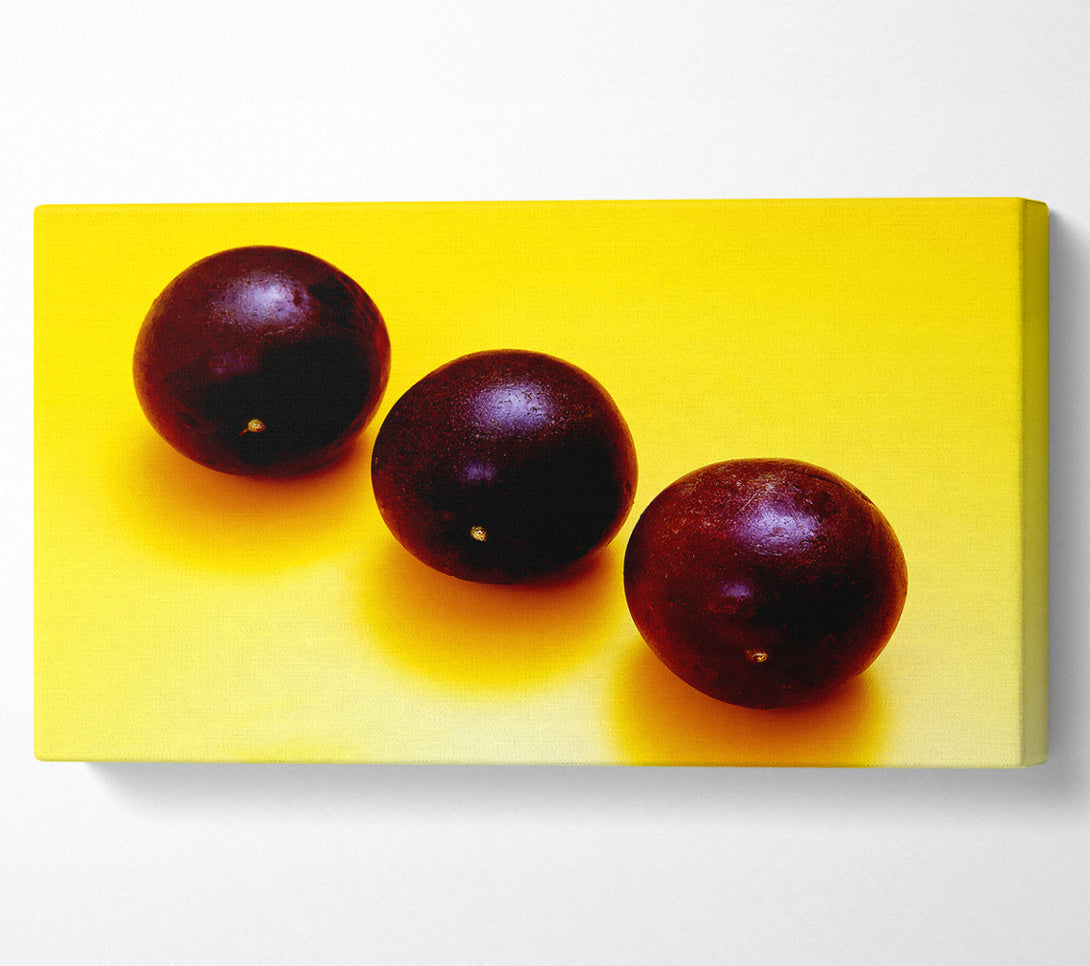  A Canvas Print of Plums Trio Canvas Art