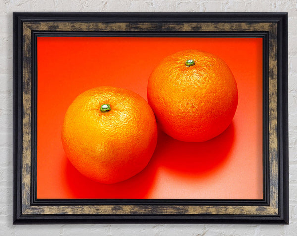 Orange Pair Framed Print